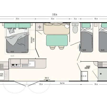 Кемпинг Spacieux Mobilhome Climatise 4 P Au Grau Du Roi En Camargue *