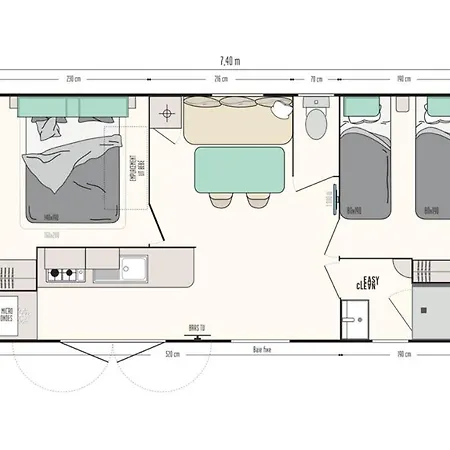 Campsite Spacieux Mobilhome Climatise 4 P Au Grau Du Roi En Camargue *